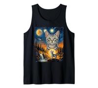 Chat égyptien mau Hurlant à la Lune Débardeur