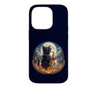Chat élégant Joue Un Saxophone Romantique au Clair de Lune Coque pour iPhone 14 Pro