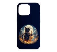 Chat élégant Joue Un Saxophone Romantique au Clair de Lune Coque pour iPhone 16 Pro