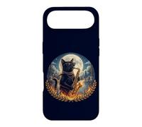 Chat élégant Joue Un Saxophone Romantique au Clair de Lune Coque pour iPhone Air