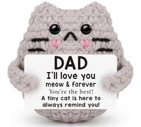 Chat émotionnel fait à la main, pour papa de la part de fils et de filles, cadeau d'anniversaire positif en crochet, meilleur cadeau pour papa, I Love You Daddy