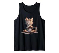 Chat en méditation dans Une Posture Zen paisible Débardeur
