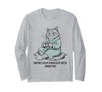 Chat en Peignoir Imaginez Que Votre Opinion n'a Pas d'importance Manche Longue