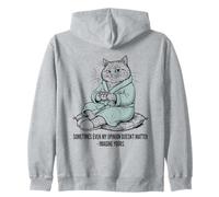 Chat en Peignoir Imaginez Que Votre Opinion n'a Pas d'importance Sweat à Capuche