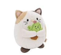 Chat en peluche angy 27 cm avec cactus