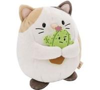 Chat en peluche angy 27 cm avec cactus Vert G
