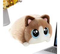 Chat en peluche Jouet doux et mignon à presser avec un design à grands yeux | Doudou Tout Doux et Moelleux pour dortoir, canapé, sofa, lit, salon, séjour, maison, fête d'anniversaire