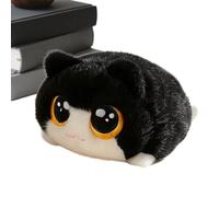 Chat en peluche Jouet Souple et Mignon en Peluche à Presser, avec un Design | Doudou Tout Doux et Moelleux pour dortoir, canapé, sofa, lit, salon, séjour, maison, fête d'anniversaire