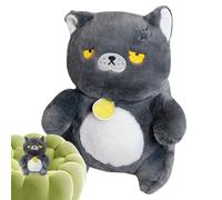 Chat en peluche - Poupée douce en peluche - Doudou réconfortant - Pour salon, bureau, canapé et lit - Enfants et adultes - Collectionneur - Temps de jeu - Dormir - Chambre d'enfant - Anniversaire