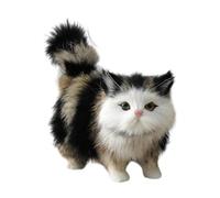 Chat en peluche réaliste, chat en peluche, trucs cool pour votre chambre, sensation douce et délicate au toucher, jouet en peluche vive, respirant pour la décoration de la maison, Noël