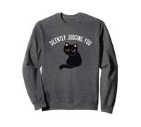 Chat en silence qui vous juge drôle Sweatshirt