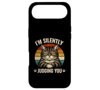 Chat en Train de Juger silencieusement l'humour Sarcastique pour Amoureux des Animaux Coque pour iPhone Air
