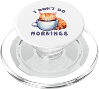 Chat endormi Mignon dans Une Tasse à café Matin PopSockets PopGrip pour MagSafe