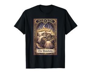 Chat endormi Tarot Homebody Celestial Art T-Shirt