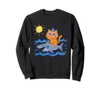 Chat équitation Requin Sweatshirt