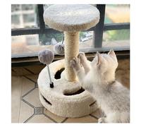 Chat Escalade Cadre Petit Sisal Taquiner Jouets Griffoir Griffe Meulage Type De Plateau Tournant Robuste Et Stable(A)