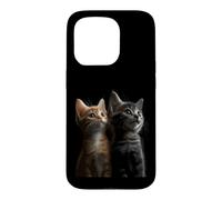 Chat et Chaton Femmes et Filles Chat Mignon Coque pour iPhone 15 Pro