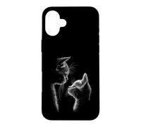 Chat et Chaton Femmes et Filles Chat Mignon Coque pour iPhone 16 Plus