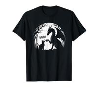 Chat et Le Dragon Boop Cute Fantasy Full Moon Graphic Funny T-Shirt Graphique avec Valeur