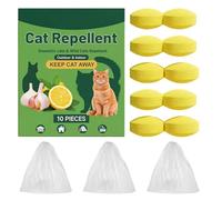 Chat Extérieur - 3x3x1,7cm Éloigne Chats Définitivement, Comprimés Empêchent Creuser | Cachets Garage Chatons | Éloigne Chats Errants Sauvages pour Jardin Terrasse Pelouse Appartement Arrière