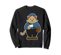 Chat Facteur Lettre Sweatshirt
