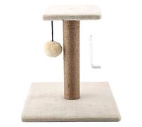 Chat Fait Main Chaton gratter Post Scratcher Sisal Corde Activité Escalade Jouet (Beige)