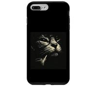 Chat Fantaisie avec Lunettes Style Vintage intellectuel Coque pour iPhone 7 Plus/8 Plus