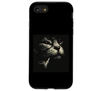 Chat Fantaisie avec Lunettes Style Vintage intellectuel Coque pour iPhone SE (2020) / 7/8