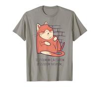 Chat fatigué (Proverbe Turc) Pas Envie de Travailler Dormir T-Shirt