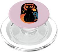 Chat félin Animal Animal Chaton sorcière Mystique PopSockets PopGrip pour MagSafe