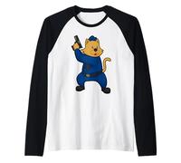 Chat Flic Pistolet Police Manche Raglan
