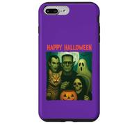 Chat Frankenstein Fantôme Faucheuse Drôle Halloween Trick Tre Coque pour iPhone 7 Plus/8 Plus