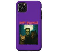 Chat Frankenstein Loup-garou amusant Halloween Trick Treat Selfie Coque pour iPhone 11 Pro Max