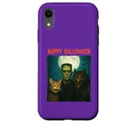 Chat Frankenstein Loup-garou amusant Halloween Trick Treat Selfie Coque pour iPhone XR