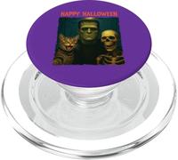 Chat Frankenstein Squelette Amusant Halloween Trick Treat Selfie PopSockets PopGrip pour MagSafe