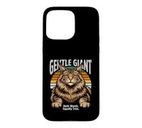 Chat géant Maine Coon - Les Deux Mots sont Aussi Vrais Coque pour iPhone 15 Pro Max