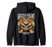 Chat géant Maine Coon - Les Deux Mots sont Aussi Vrais Sweat à Capuche