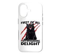 Chat Gobelin du Chaos Tom Noir zoomies Chats sarcasmes Coque pour iPhone 17