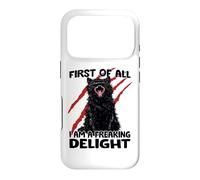 Chat Gobelin du Chaos Tom Noir zoomies Chats sarcasmes Coque pour iPhone 17 Pro