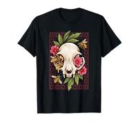 Chat Gothique Crâne Vulture Culture Witch Therian Goblincore T-Shirt