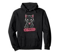 Chat Gothique Sombre Emo Punk Creepy Rebelle Anti Princesse Sweat à Capuche