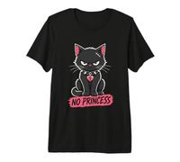 Chat Gothique Sombre Emo Punk Creepy Rebelle Anti Princesse T-Shirt Haut de Gamme