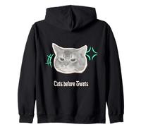 Chat Graphique Amusant « Cats Before Twats » Sweat à Capuche