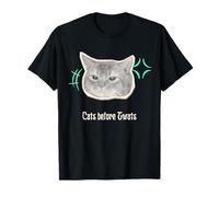 Chat Graphique Amusant « Cats Before Twats » T-Shirt