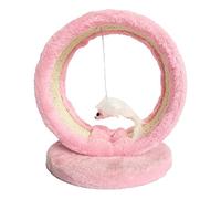 Chat grattant Grave grincer grincer Rond Cadre d'escalade de Chat avec Pendentif pour Chats intérieurs Chatons en sécurité pour Les Chatons
