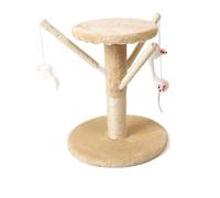 Chat Grattoir Chats Escalade Cadre avec Laine Souris Griffoir for Sautant Sisal Rayure Drôle Animal Jouet Meubles for Animaux De Compagnie éCurie(Beige)