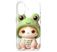 Chat Grenouille: Vivez Votre Vie la Plus Douce! Coque pour iPhone 17
