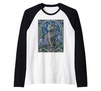 Chat Gris élégant Art Nouveau Russe Bleu Manche Raglan