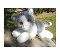 Chat Gris et Blanc Couche 30cm G
