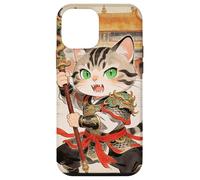 Chat Guerrier Chinois Chinois Chibi - Meow Kung Fu Art Vintage Coque pour iPhone 12 Mini